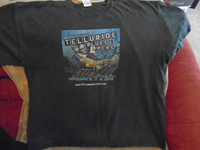 Rare Telluride Blues Festival '05 Shirt 2xl Al Green Black Crowes Susan Tedeschi