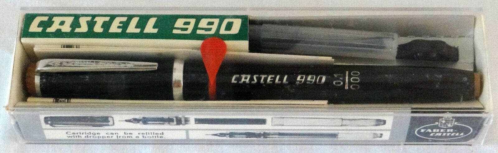 Vintage A.w. Faber-castell 990 Sp Technical Pen 0.1mm Pale Brown 000 New In Box