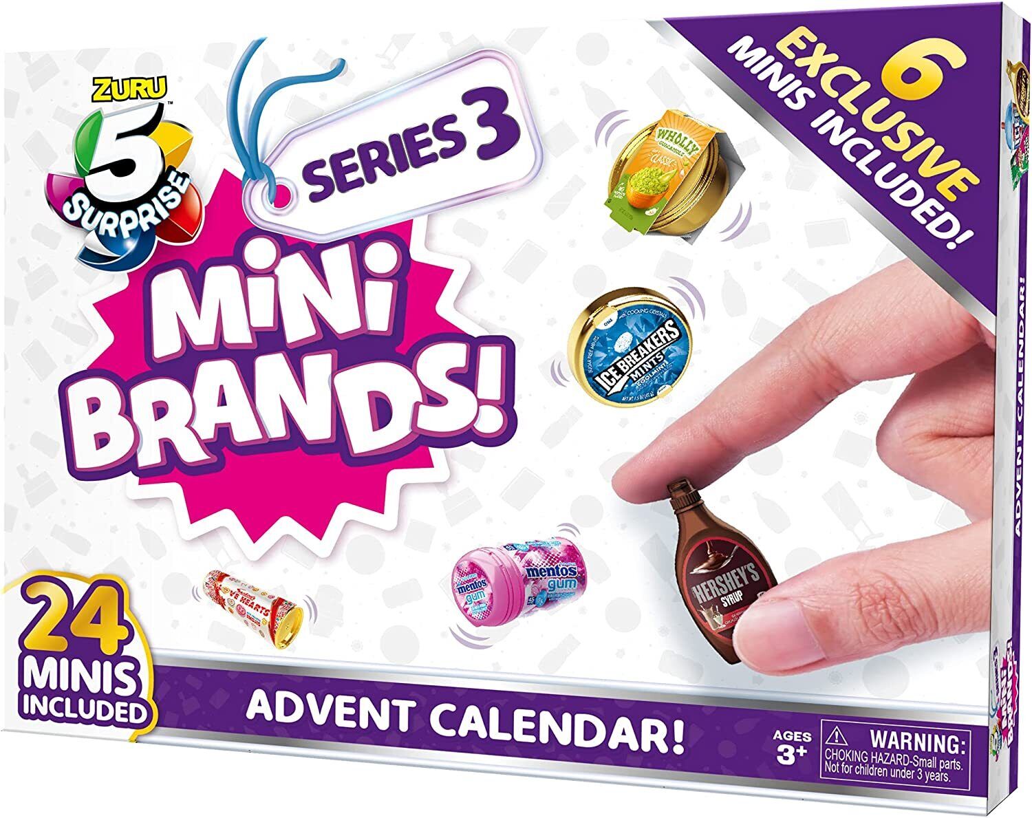 Zuru 5 Surprise Mini Brands Series 3 Advent Calendar, 6 Exclusive Minis Inc