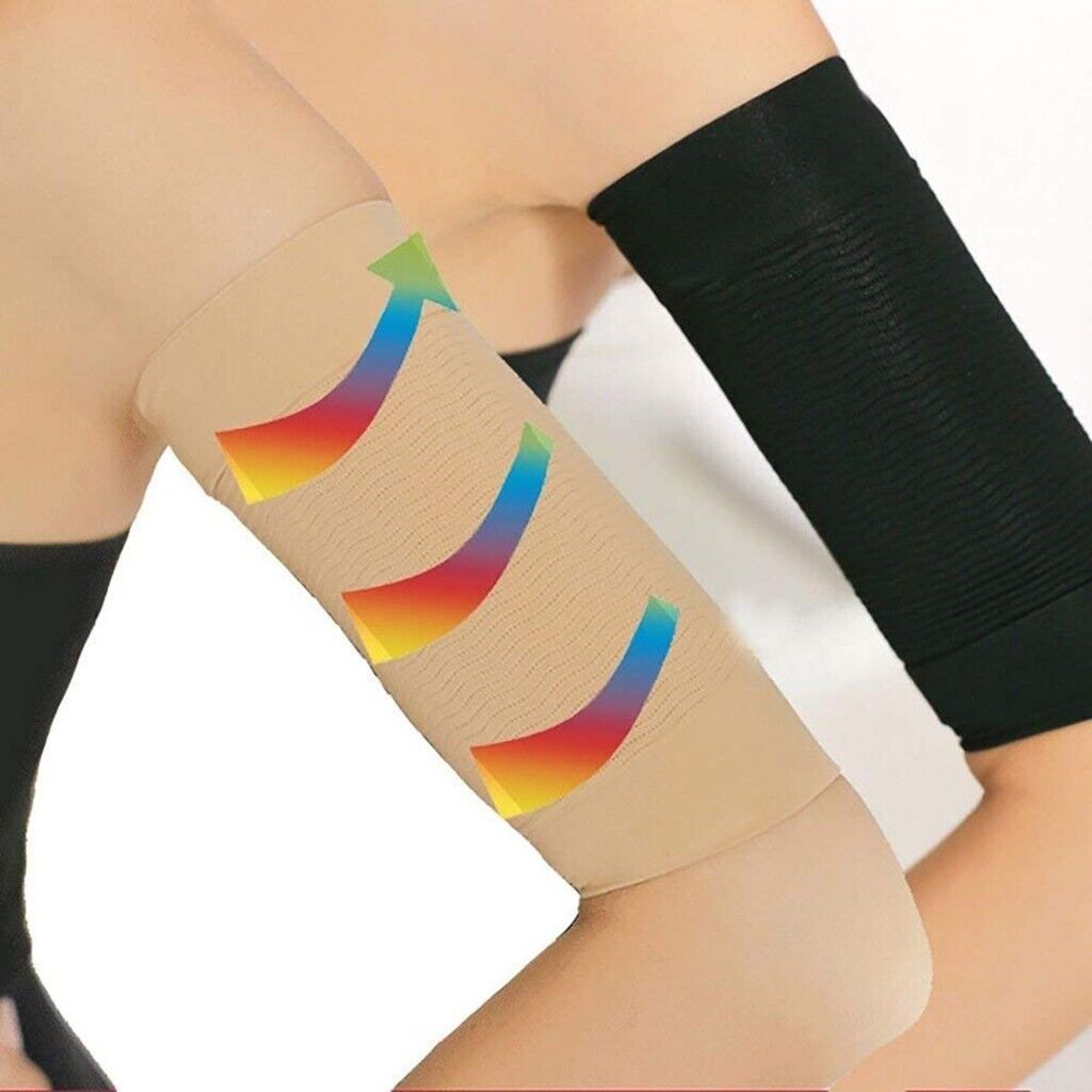 Beauty Women Slimming Arm Shaping Massager Sports Protect Belt 2 Pairs