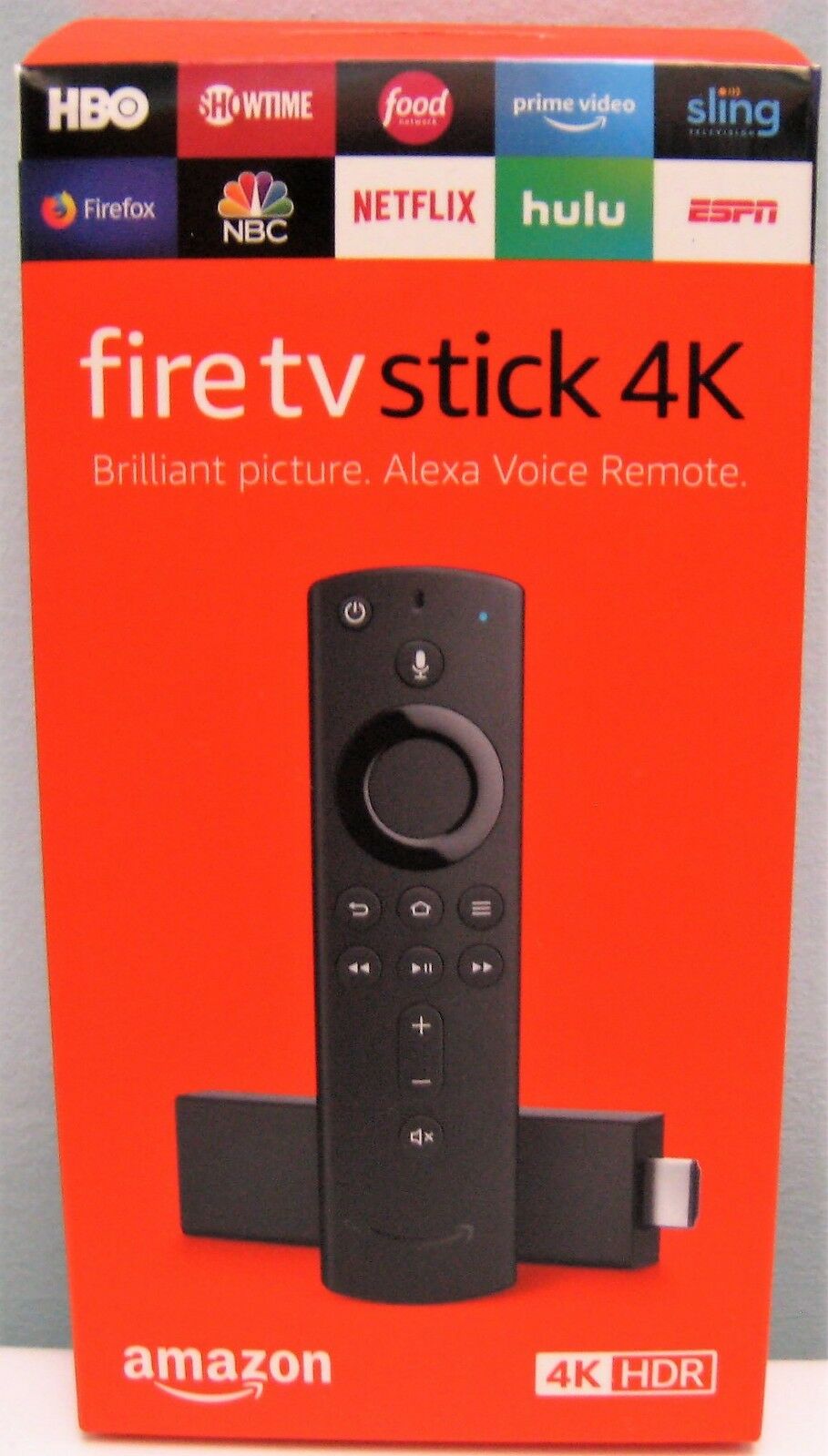 Amazon Fire Tv Stick 4k With New Alexa Voice Remote Streaming Player, New In Box