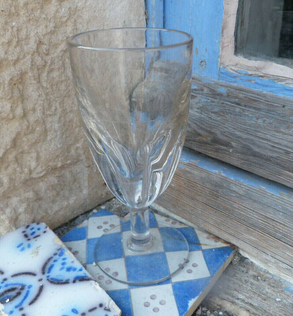 Vintage 1850/1900s Old French Absinthe Glass Hand Blown  Bistrot