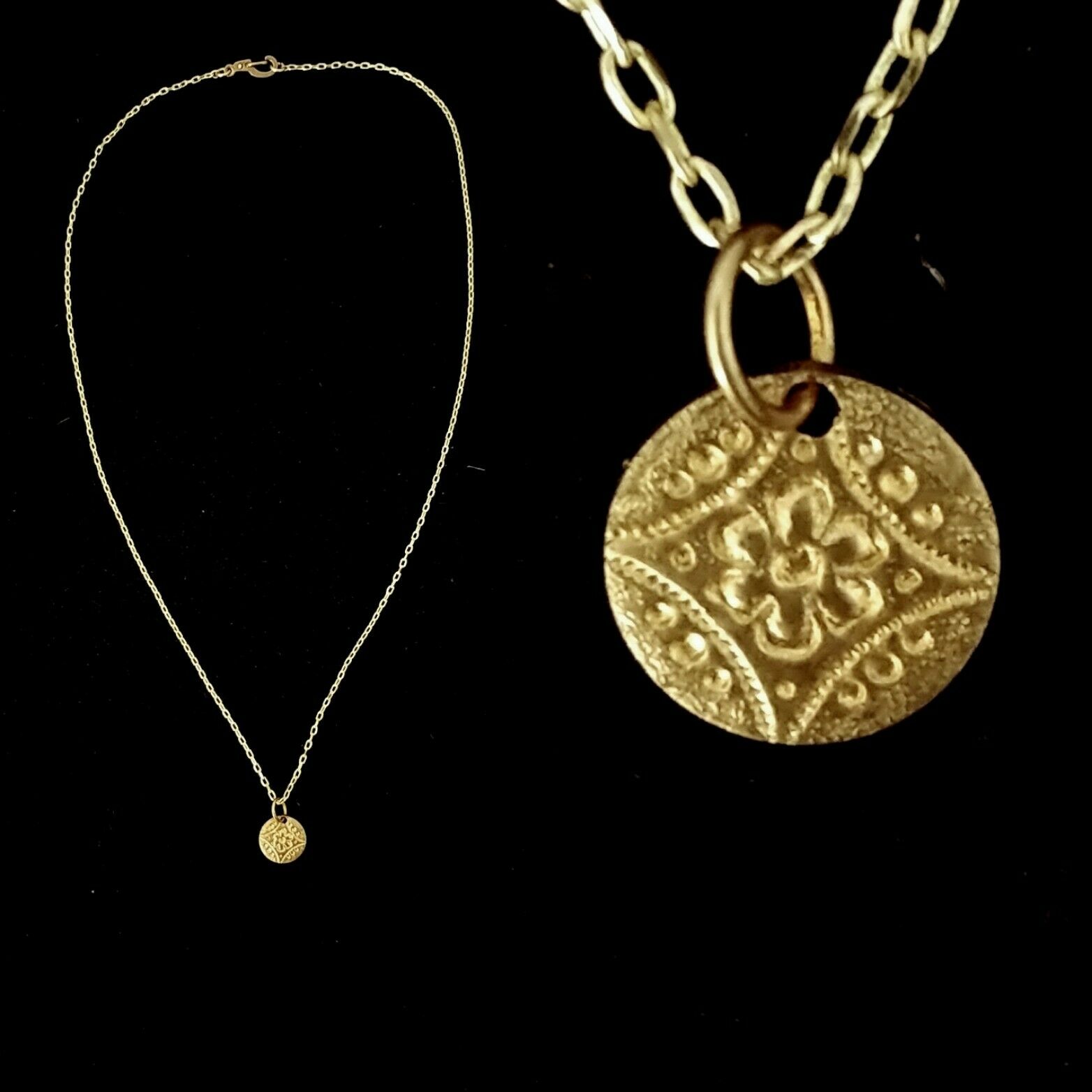 Vintage 1930s Flower Dainty Drop Necklace Gift Idea