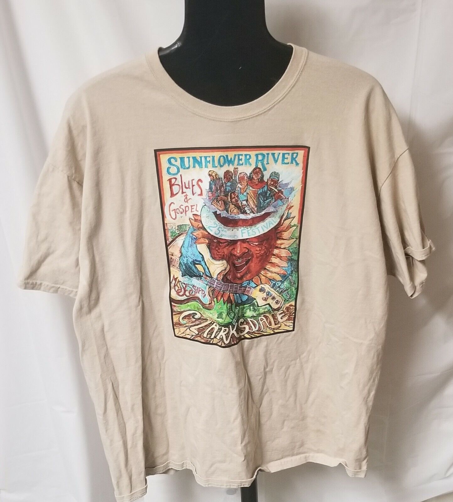 Gildan Ultra Cotton Adult 2xl  Sunflower River Blues & Gospel Festival T-shirt